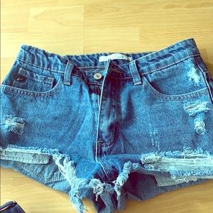 Kancan denim shorts